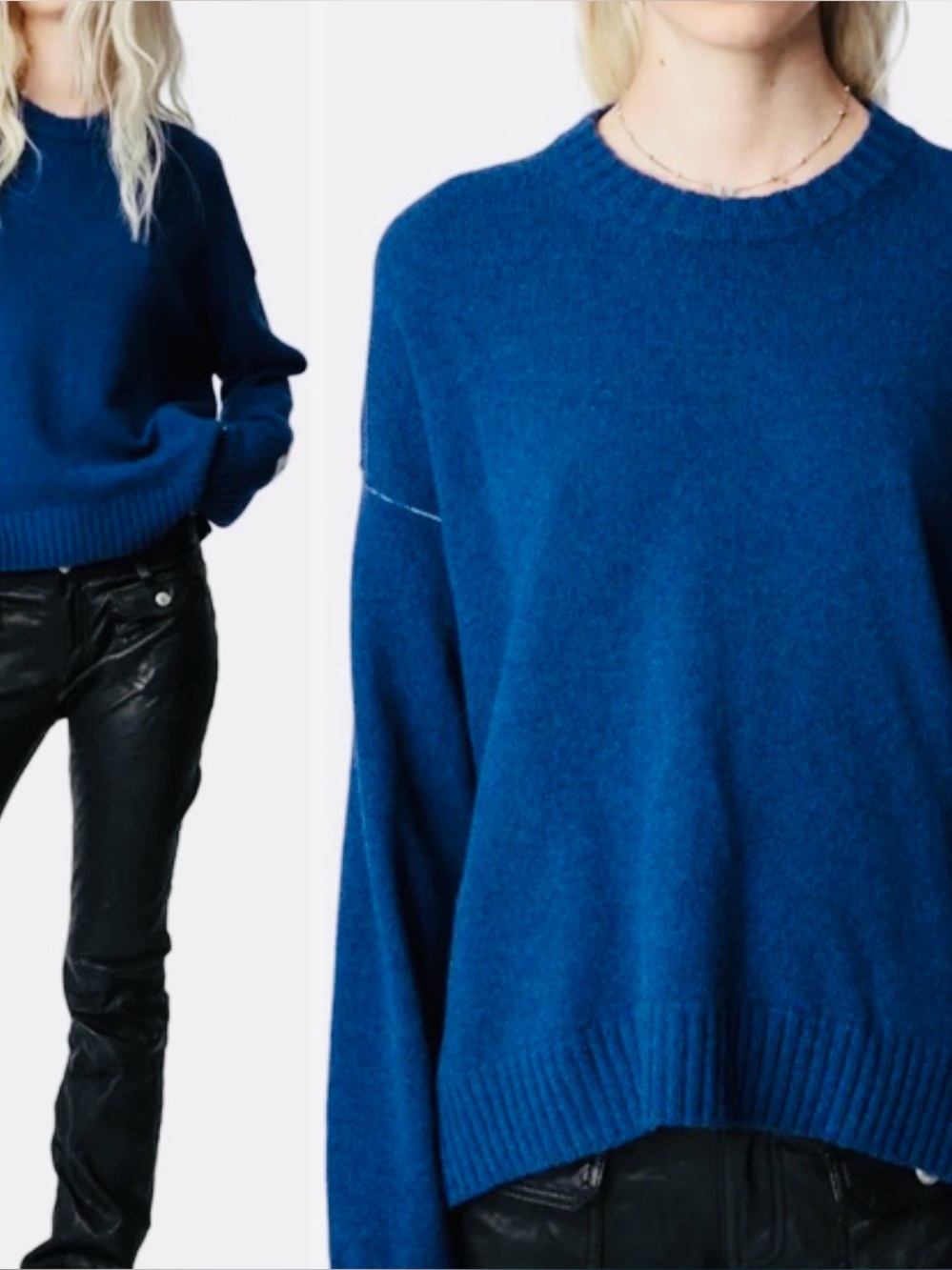 Zadig & Voltaire Markus cashmere blend sweater, L